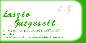 laszlo gutgesell business card
